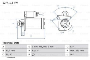 Bosch Μίζα - 0 986 022 790