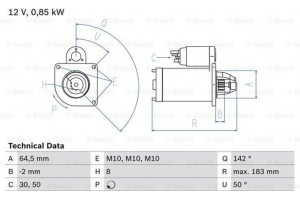Bosch Μίζα - 0 986 022 810