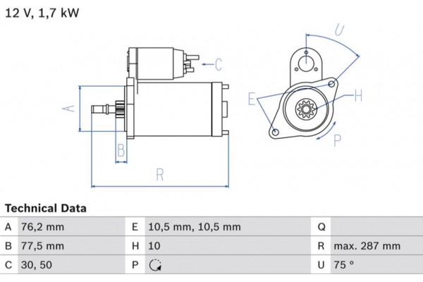 Bosch Μίζα - 0 986 022 870