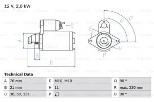 Bosch Μίζα - 0 986 022 880