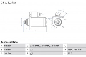 Bosch Μίζα - 0 986 022 980