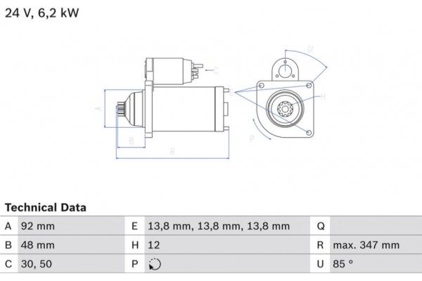 Bosch Μίζα - 0 986 022 980