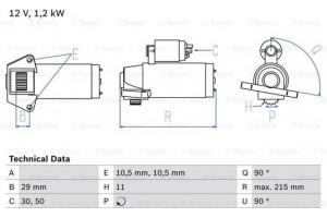 Bosch Μίζα - 0 986 023 570