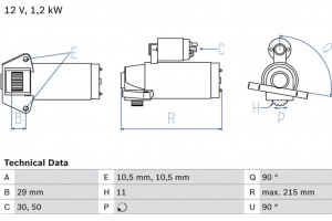 Bosch Μίζα - 0 986 023 570