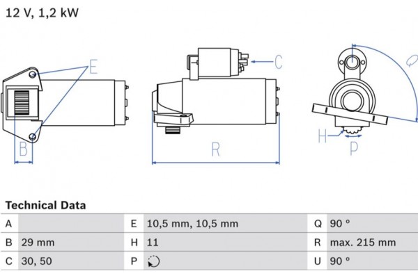 Bosch Μίζα - 0 986 023 570