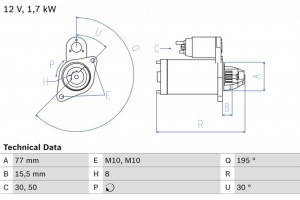 Bosch Μίζα - 0 986 023 600