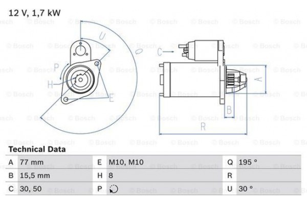 Bosch Μίζα - 0 986 023 600