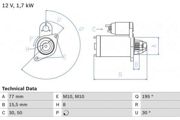 Bosch Μίζα - 0 986 023 600