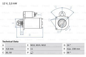 Bosch Μίζα - 0 986 023 850