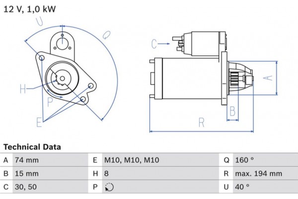 Bosch Μίζα - 0 986 023 920