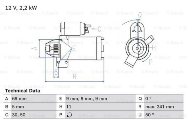 Bosch Μίζα - 0 986 023 960