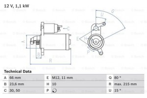 Bosch Μίζα - 0 986 024 010