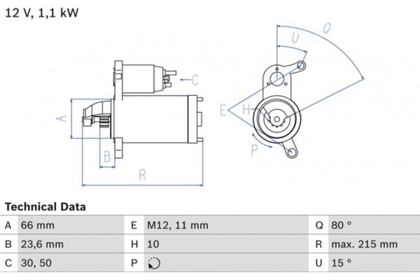 Bosch Μίζα - 0 986 024 010