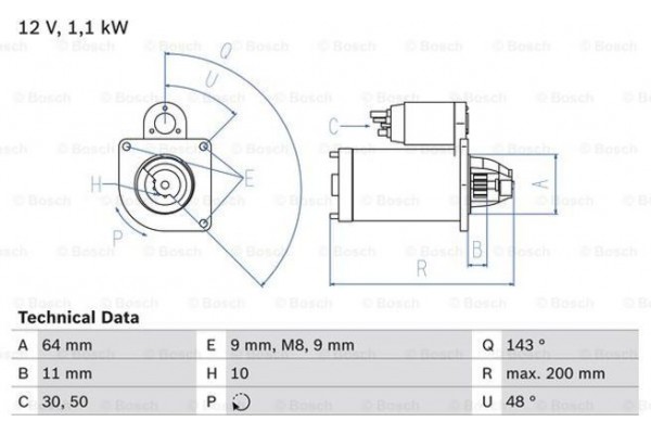 Bosch Μίζα - 0 986 024 020