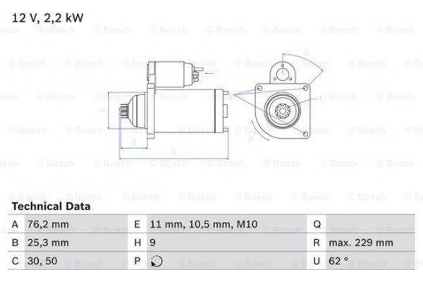 Bosch Μίζα - 0 986 024 050