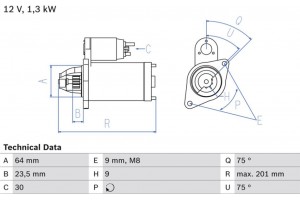 Bosch Μίζα - 0 986 024 200