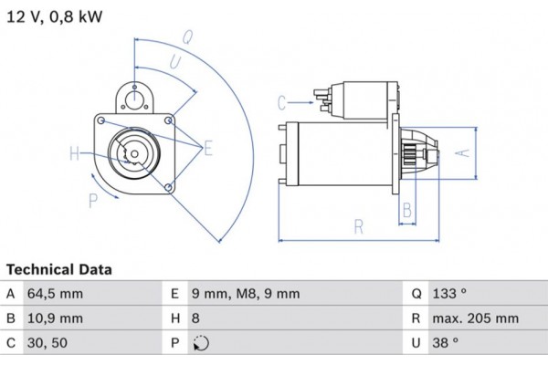 Bosch Μίζα - 0 986 024 210
