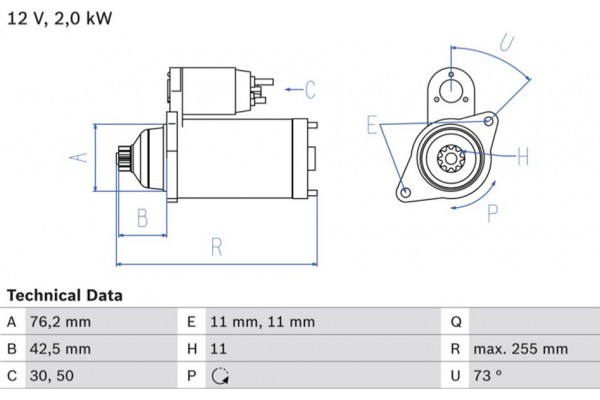 Bosch Μίζα - 0 986 024 360