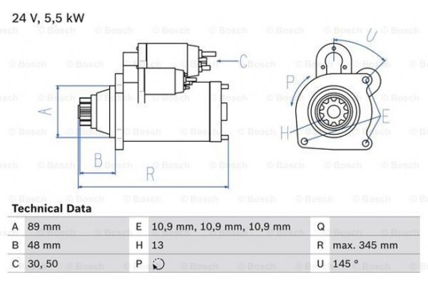 Bosch Μίζα - 0 986 024 670