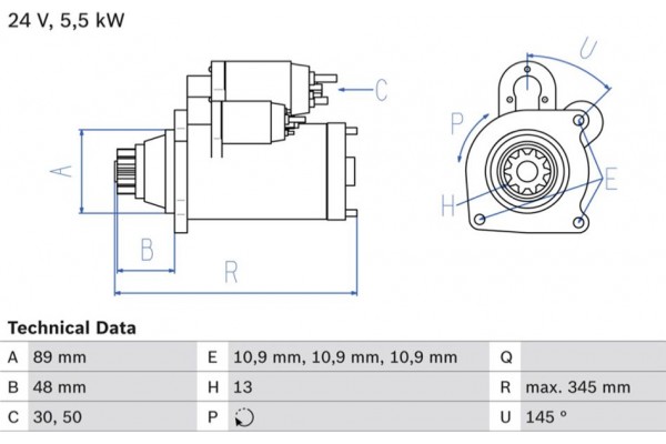 Bosch Μίζα - 0 986 024 670