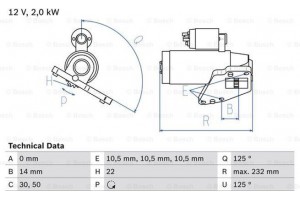 Bosch Μίζα - 0 986 024 710
