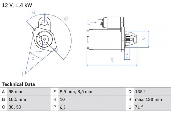 Bosch Μίζα - 0 986 025 210