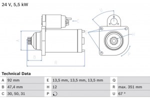 Bosch Μίζα - 0 986 025 450