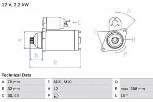 Bosch Μίζα - 0 986 025 540