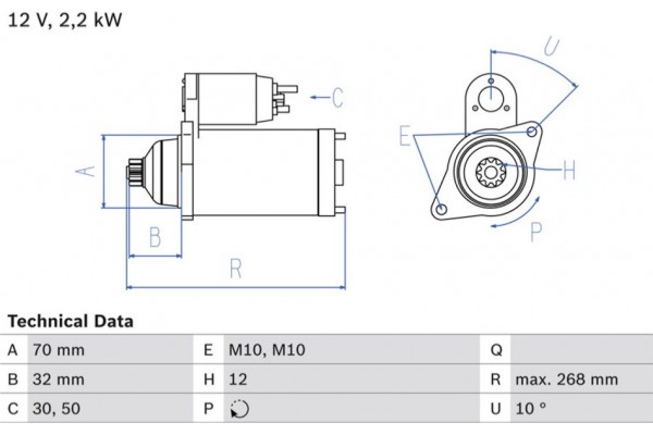 Bosch Μίζα - 0 986 025 540