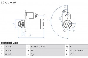 Bosch Μίζα - 0 986 025 690