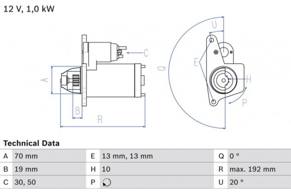 Bosch Μίζα - 0 986 025 690