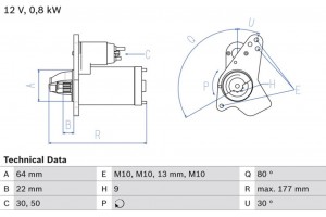 Bosch Μίζα - 0 986 026 250