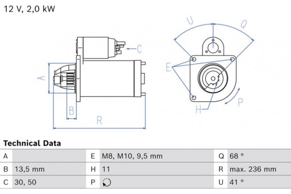 Bosch Μίζα - 0 986 026 390