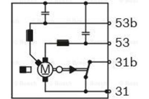 Bosch Μοτέρ Υαλοκαθαριστήρα - F 006 B20 050