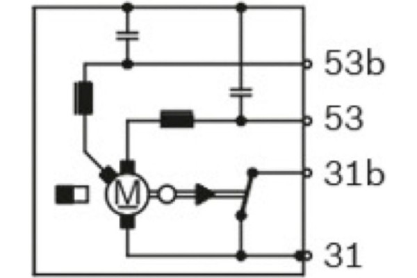 Bosch Μοτέρ Υαλοκαθαριστήρα - F 006 B20 050