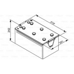 Bosch Μπαταρία Εκκίνησης - 0 092 T30 810