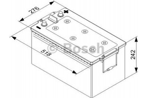 Bosch Μπαταρία Εκκίνησης - 0 092 T40 800