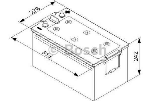 Bosch Μπαταρία Εκκίνησης - 0 092 T50 800