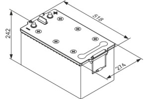 Bosch Μπαταρία Εκκίνησης - 0 092 TA0 800