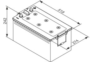 Bosch Μπαταρία Εκκίνησης - 0 092 TE0 888
