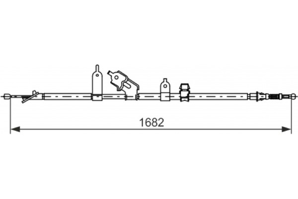 Bosch Ντίζα, Φρένο Ακινητοποίησης - 1 987 477 070
