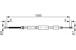 Bosch Ντίζα, Φρένο Ακινητοποίησης - 1 987 477 079