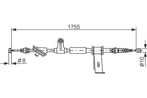 Bosch Ντίζα, Φρένο Ακινητοποίησης - 1 987 477 111