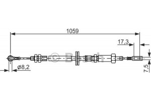 Bosch Ντίζα, Φρένο Ακινητοποίησης - 1 987 477 114