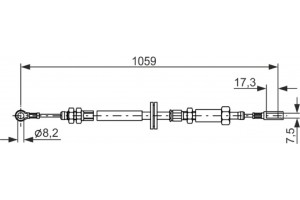 Bosch Ντίζα, Φρένο Ακινητοποίησης - 1 987 477 114
