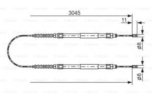 Bosch Ντίζα, Φρένο Ακινητοποίησης - 1 987 477 115