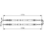 Bosch Ντίζα, Φρένο Ακινητοποίησης - 1 987 477 163 Bosch Ντίζα, Φρένο Ακινητοποίησης - 1 987 477 163