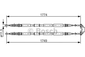 Bosch Ντίζα, Φρένο Ακινητοποίησης - 1 987 477 163