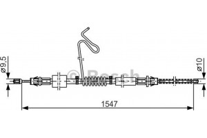 Bosch Ντίζα, Φρένο Ακινητοποίησης - 1 987 477 174