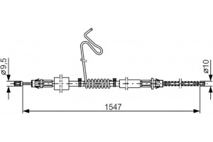 Bosch Ντίζα, Φρένο Ακινητοποίησης - 1 987 477 174
